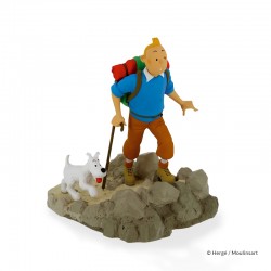 Figurine Moulinsart Tintin - Tintin et Milou randonneur "Objectif Lune"