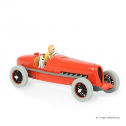 Véhicule Moulinsart Tintin - Le bolide rouge Cigares (Echelle 1/24)