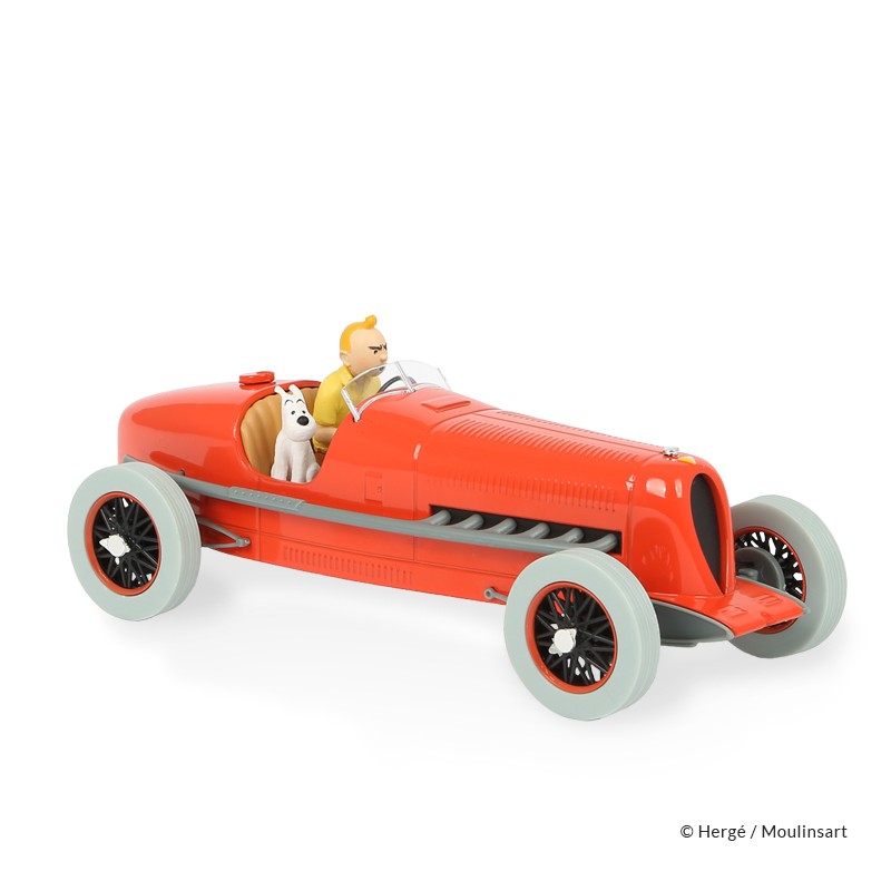 Véhicule Moulinsart Tintin - Le bolide rouge Cigares (Echelle 1/24)