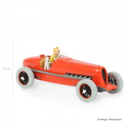 Véhicule Moulinsart Tintin - Le bolide rouge Cigares (Echelle 1/24)