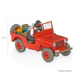 Véhicule Moulinsart Tintin - La Jeep rouge Or Noir (Echelle 1/24)