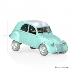 Véhicule Moulinsart Tintin - La Citroën 2CV des Dupondts Affaire Tournesol (Echelle 1/24)