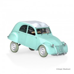 Véhicule Moulinsart Tintin - La Citroën 2CV des Dupondts Affaire Tournesol (Echelle 1/24)