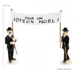 Pixi Moulinsart Tintin - Carte de Voeux - Dupont et Dupond "Pour un joyeux Noël"