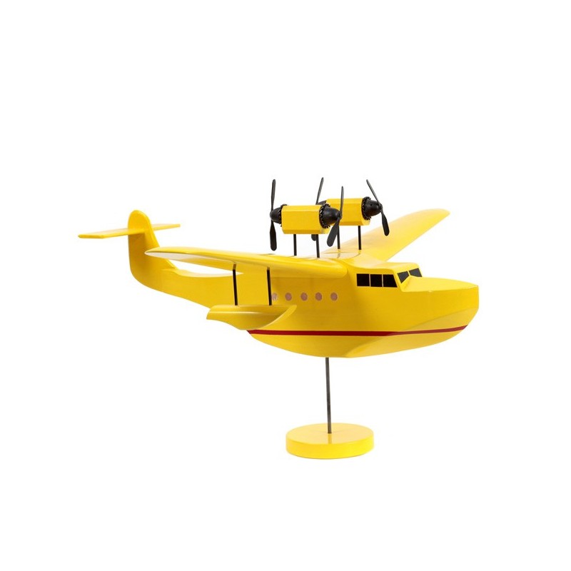 Aroutcheff Moulinsart Tintin - Hydravion bi-moteur Sceptre (bois)