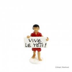 Pixi Moulinsart Tintin - Carte de Voeux - Enfant Tibétain "Vive le Yéti"