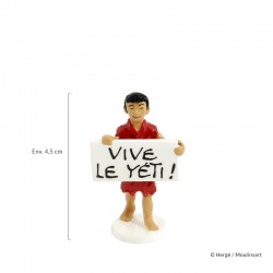 Pixi Moulinsart Tintin - Carte de Voeux - Enfant Tibétain "Vive le Yéti"