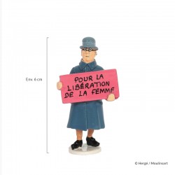 Pixi Moulinsart Tintin - Carte de Voeux - Irma "Libération Femme"