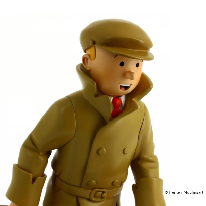 FIGURINE PVC COMICS SPAIN TINTIN KUIFJE HERGE COMICSPAIN AVEC SA VALISE REPORTER