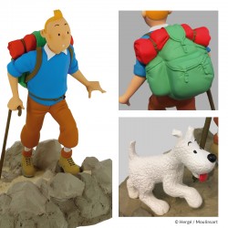 Figurine Moulinsart Tintin - Tintin et Milou randonneur "Objectif Lune"