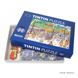 Puzzle Moulinsart Tintin - Eléphant Altesse (1000 pièces)