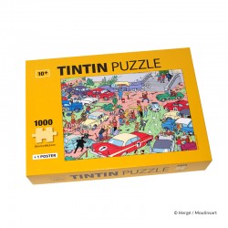 Puzzle Moulinsart Tintin - Rallye de Moulinsart (1000 pièces)