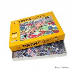 Puzzle Moulinsart Tintin - Rallye de Moulinsart (1000 pièces)