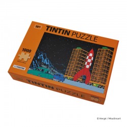 Puzzle Moulinsart Tintin - Fusée au décollage (1000 pièces)