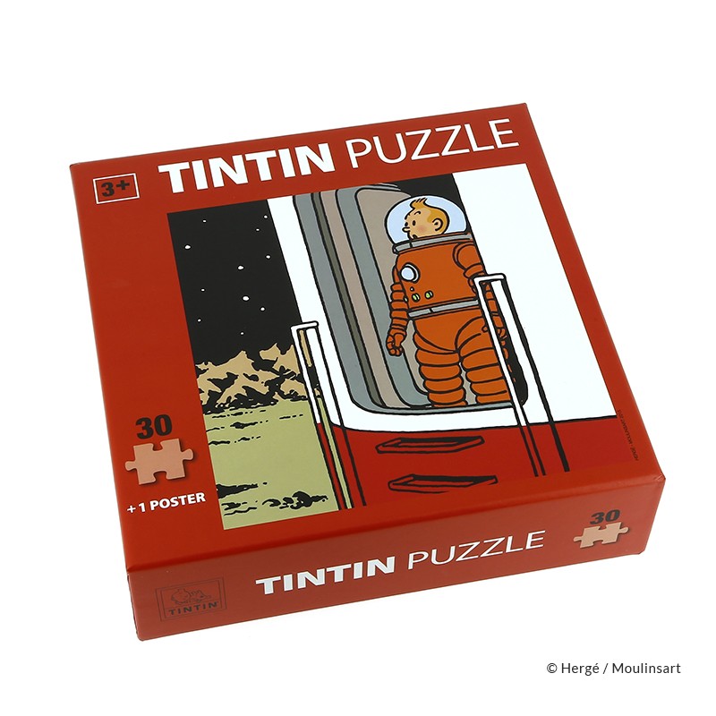Puzzle Moulinsart Tintin - Lune Porte (30 pièces)
