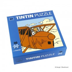 Puzzle Moulinsart Tintin - Avion (30 pièces)