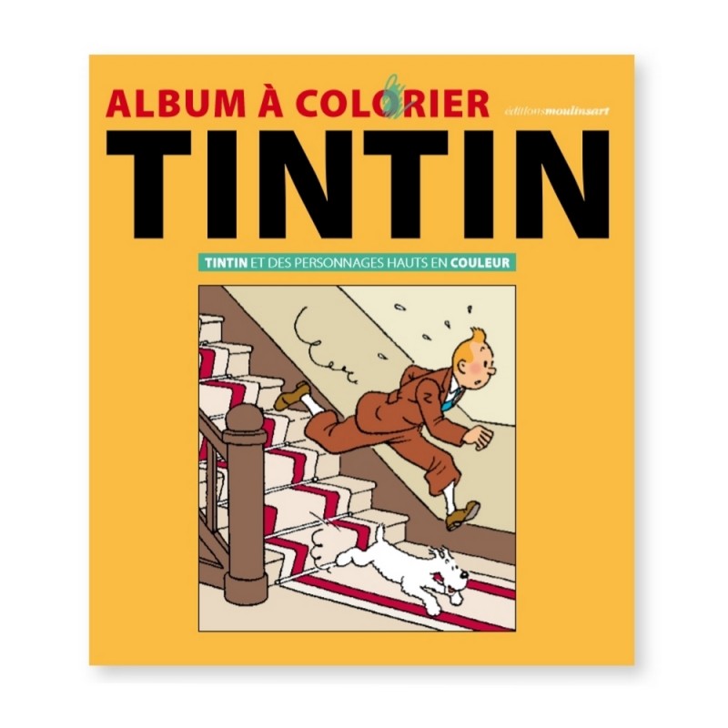 Papeterie Moulinsart Tintin - Livre album à colorier Tintin et les