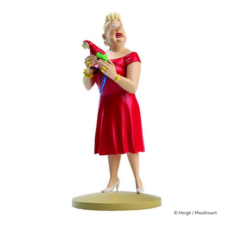 Figurine Moulinsart Tintin - Castafiore au perroquet (12 cm)