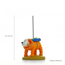 Figurine Moulinsart Tintin - Milou Cosmonaute Lune (12 cm)