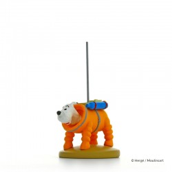 Figurine Moulinsart Tintin - Milou Cosmonaute Lune (12 cm)