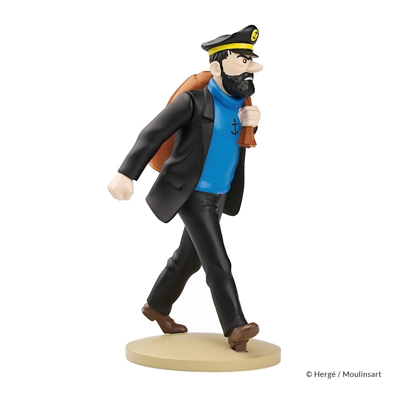 Figurine Moulinsart Tintin - Haddock en route (12 cm)