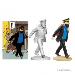 Statuette résine Tintin Capitaine Haddock Carrefour Market 