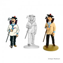 Figurine Moulinsart Tintin - Dupont Matelot (12 cm)