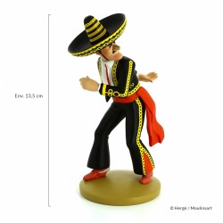 Figurine Moulinsart Tintin - Alcazar lanceur de couteau (12 cm)