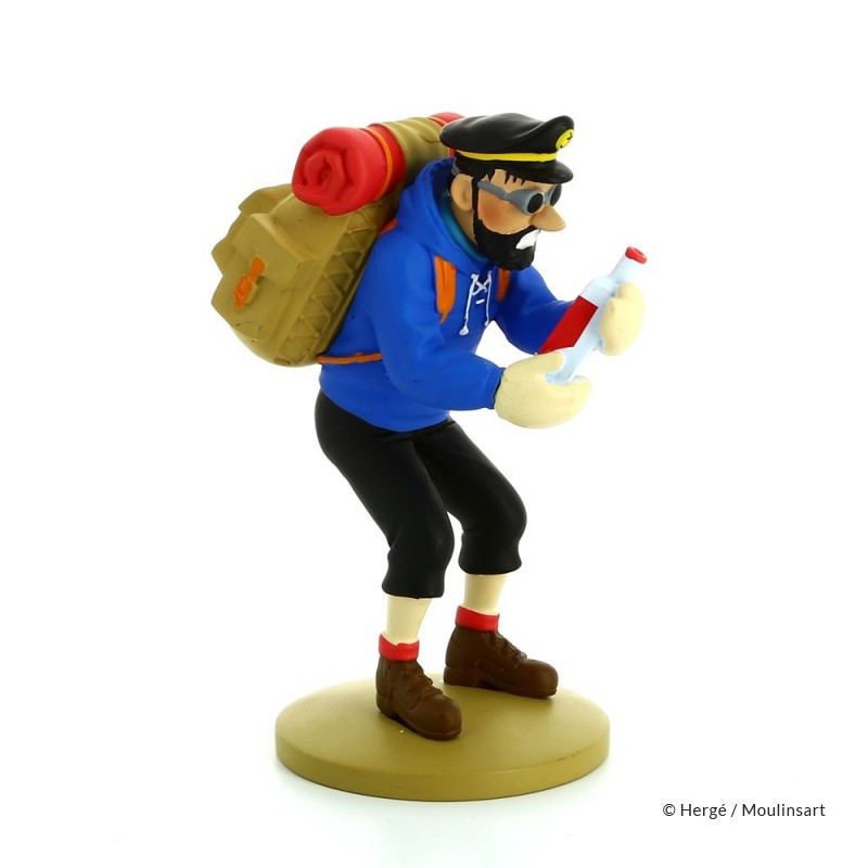 Figurine Moulinsart Tintin - Haddock bouteille vide (12 cm)