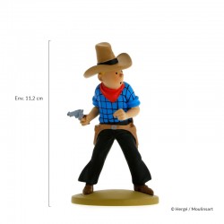 Figurine Moulinsart Tintin - Tintin Cow-Boy (12 cm)