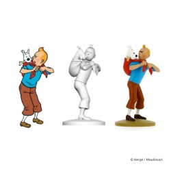Figurine Moulinsart Tintin - Tintin ramène Milou (12 cm)