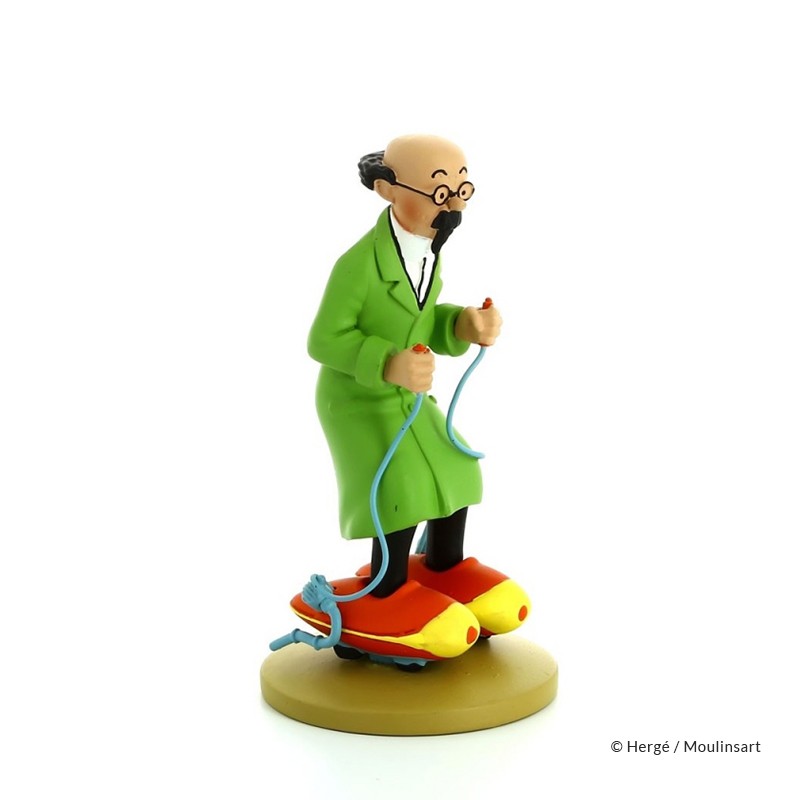 Figurine Moulinsart Tintin - Tournesol patins à moteur (12 cm)