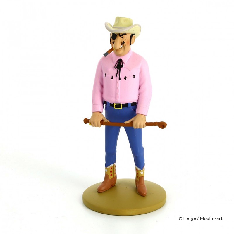 Figurine Moulinsart Tintin - Rastapopoulos à la cravache (12 cm)
