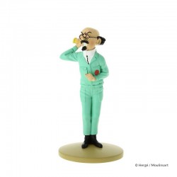 Figurine Moulinsart Tintin - Tournesol Lune au cornet (12 cm)