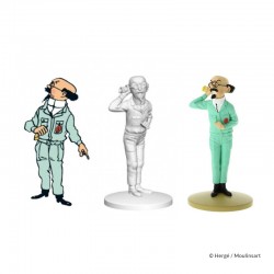 Figurine Moulinsart Tintin - Tournesol Lune au cornet (12 cm)