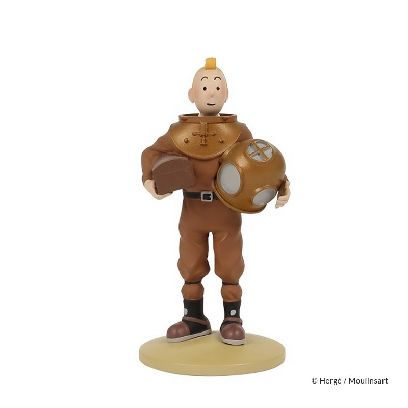 Figurine Moulinsart Tintin - Tintin scaphandre (12 cm)