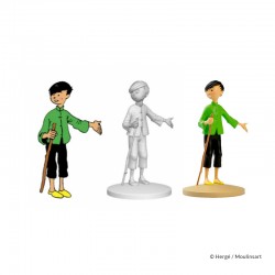 Figurine Moulinsart Tintin - Tchang indique Hou Kou (12 cm)
