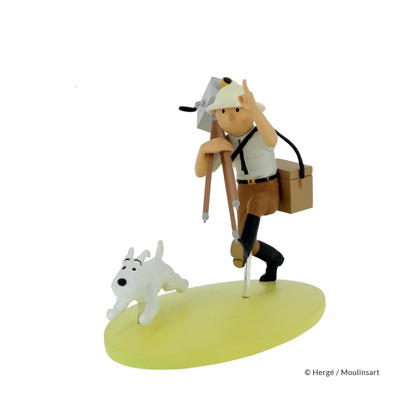 Figurine Moulinsart Tintin - Hors série colorisé #2 Tintin cinéaste Congo