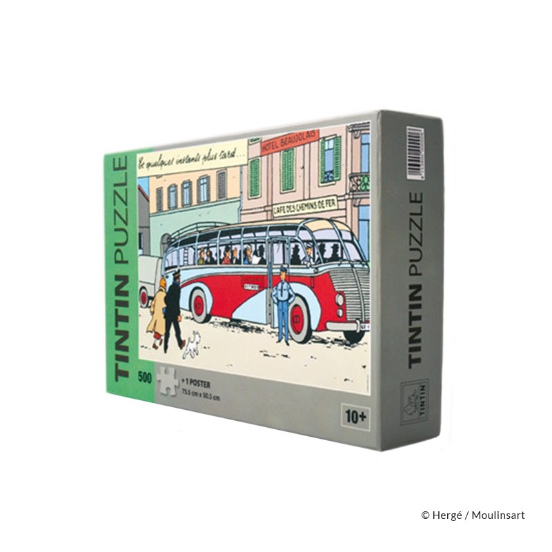 Puzzle Moulinsart Tintin - Bus SwissAir (500 pièces)