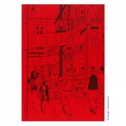 Papeterie Moulinsart Tintin - Cahier de note A5 Tintin "Rue de Shanghaï"