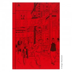Papeterie Moulinsart Tintin - Cahier de note A5 Tintin "Rue de Shanghaï"