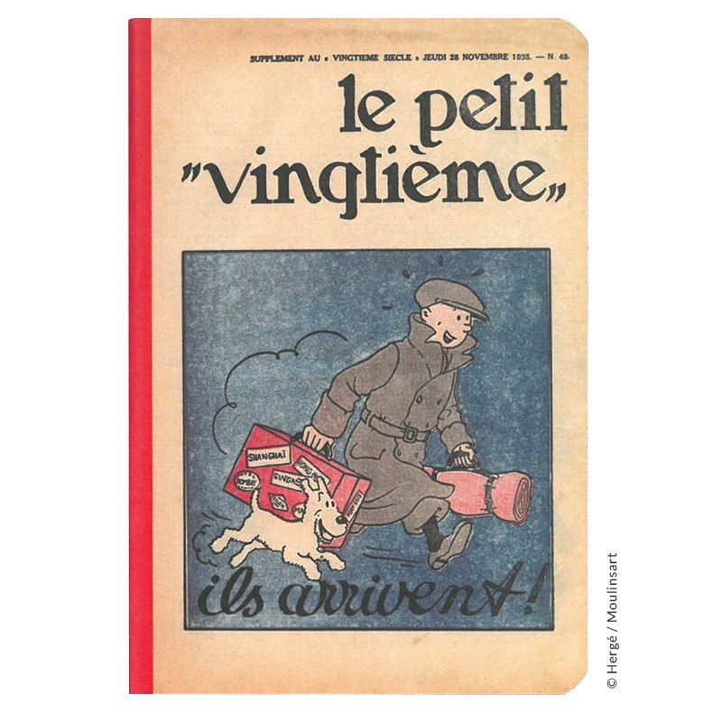 Papeterie Moulinsart Tintin - Carnet de Note Petit Vingtième GM "Ils arrivent"