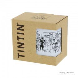 Moulinsart Tintin - Mug N&B Tintin Carte de Voeux 1972