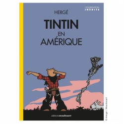 Livre Moulinsart Tintin - Album Tintin en Amérique colorisé