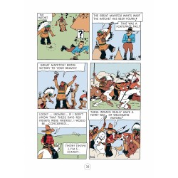 Livre Moulinsart Tintin - Album Tintin in America colorized (Locomotive)