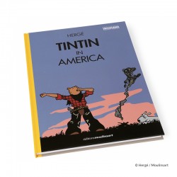 Livre Moulinsart Tintin - Album Tintin in America colorized (Yawning)