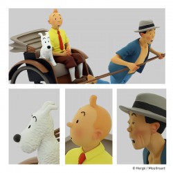 Fariboles Moulinsart Tintin - Tintin et Milou dans le pousse pousse