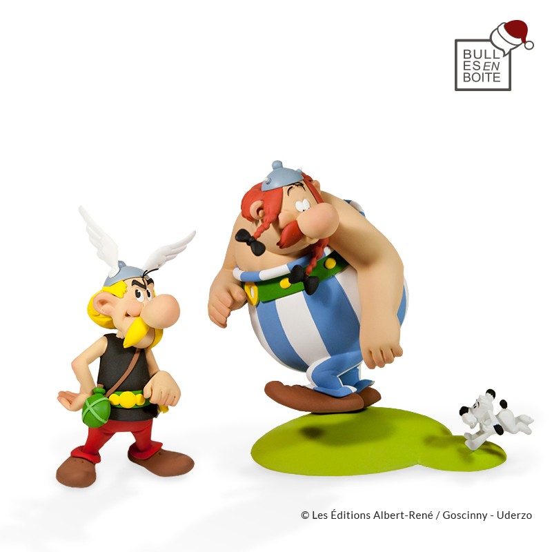 Fariboles Uderzo Astérix - Astérix, Obélix et Idéfix, le trio