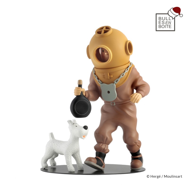 Leblon Moulinsart Tintin - Tintin scaphandrier 32 cm (Nostalgie)