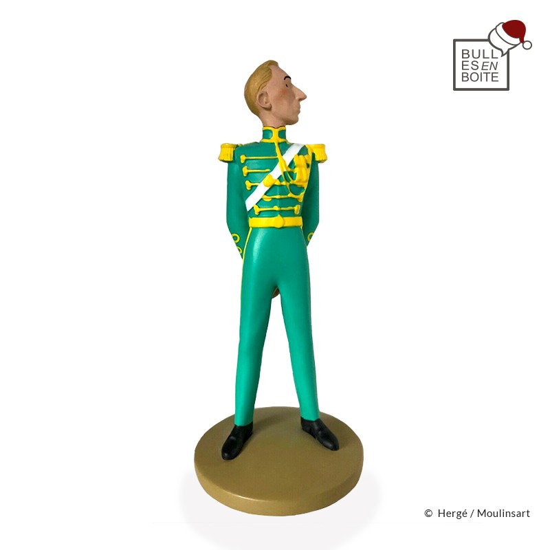 Figurine Moulinsart Tintin - Hergé en officiel de la cour Syldave (kiosque)